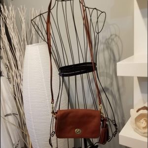 Coach crossbody brown bag